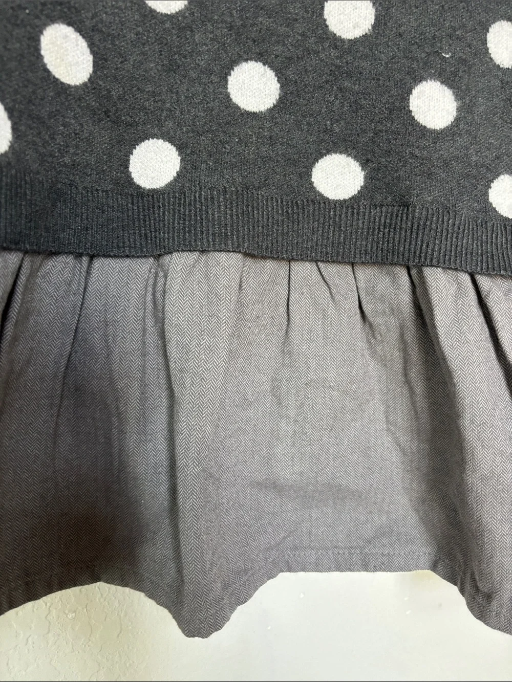 Zara knitwear polka dot sweater dress